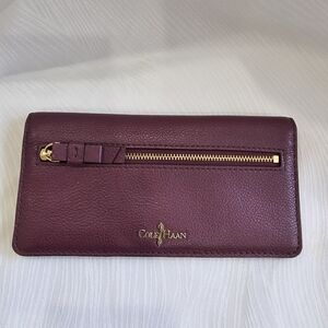 Cole Haan Purple Leather Wallet